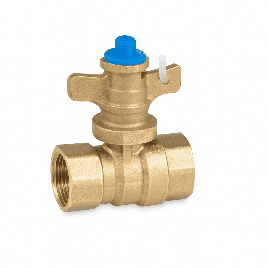 ROBINET DIN ALAMĂ CU BILĂ – ANTIEFRACTIE – 3/4"